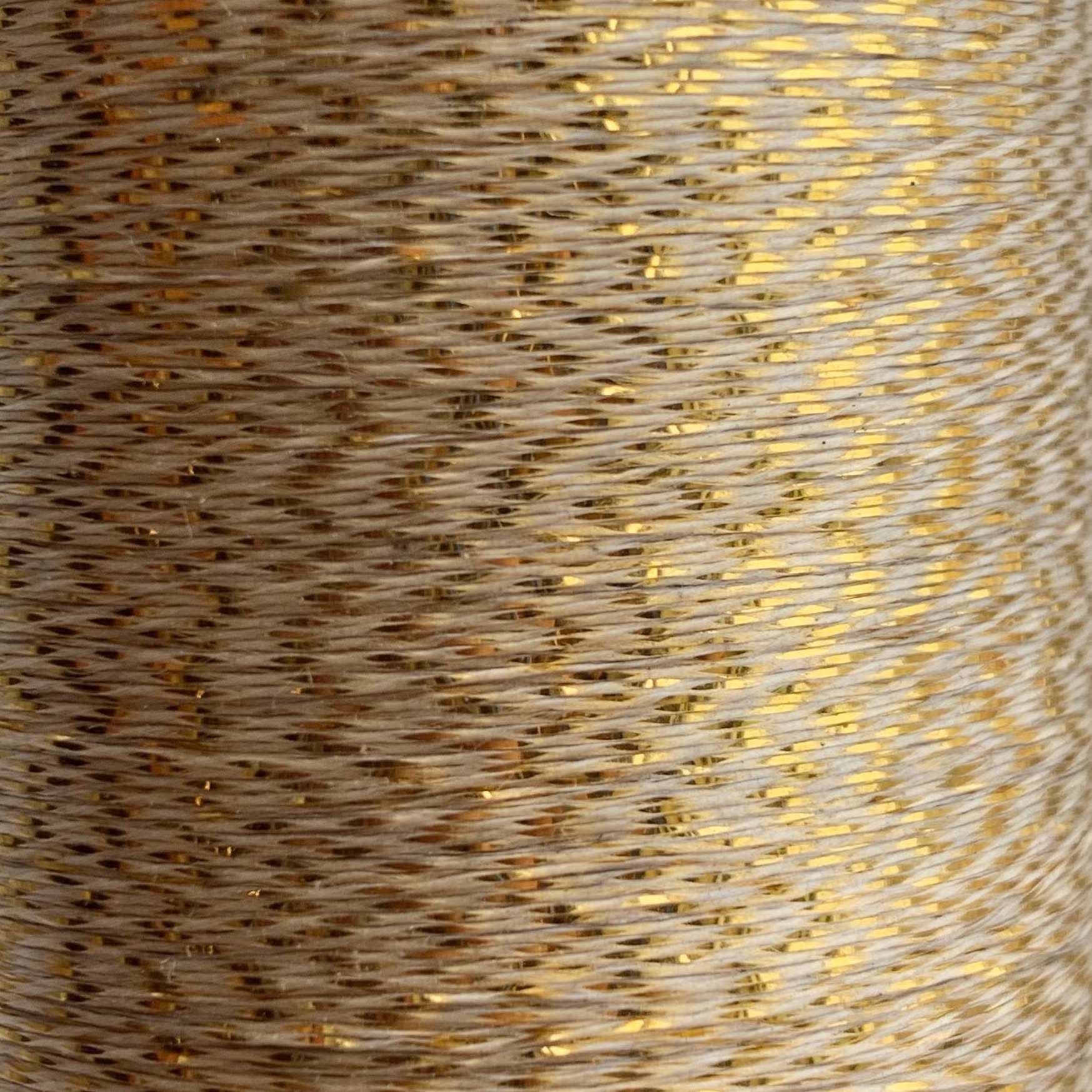 Silver & Gold Metallic Yarn Spools