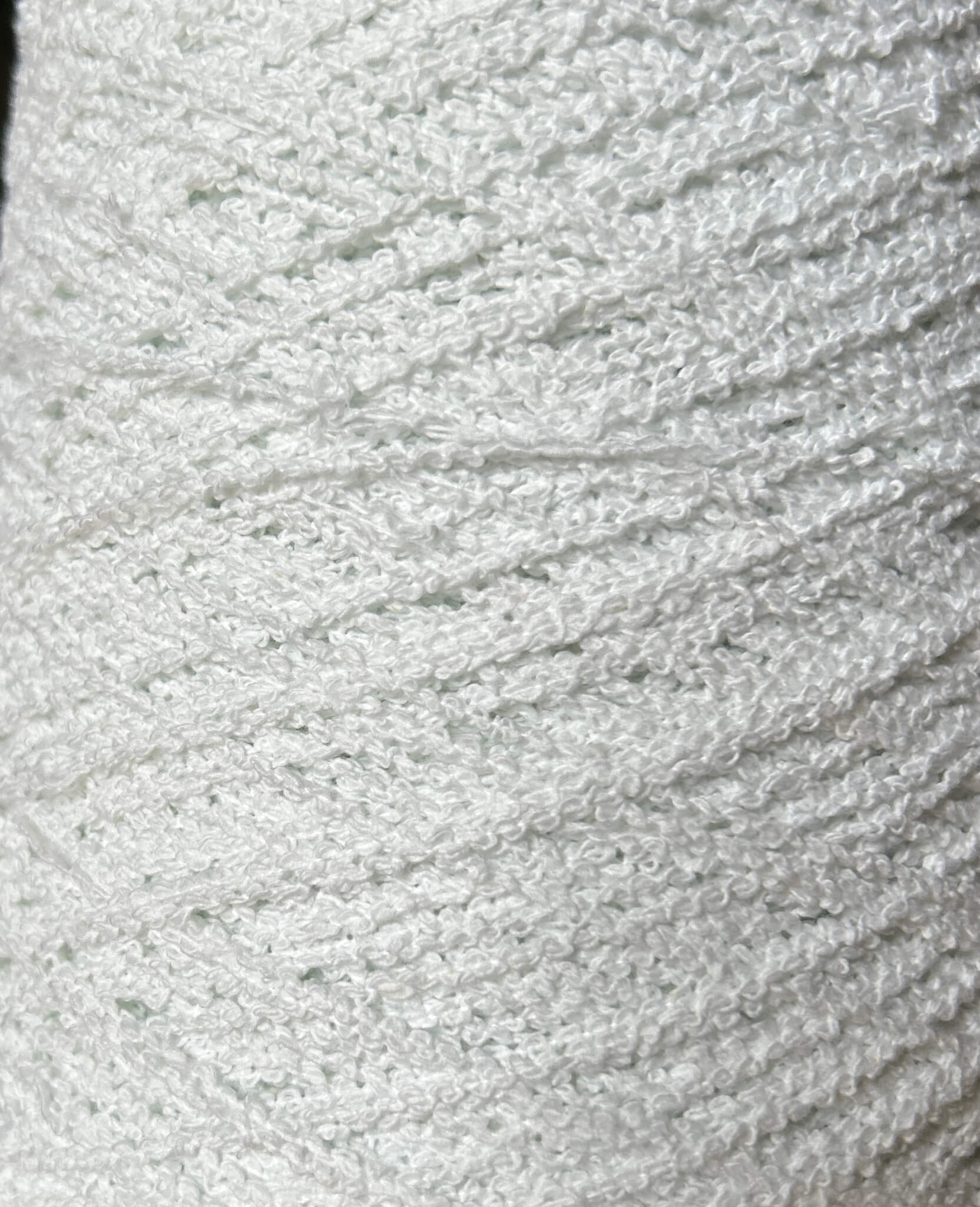 Cotton Boucle yarn White