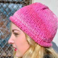 Chemo Cap in Pink Coneflower