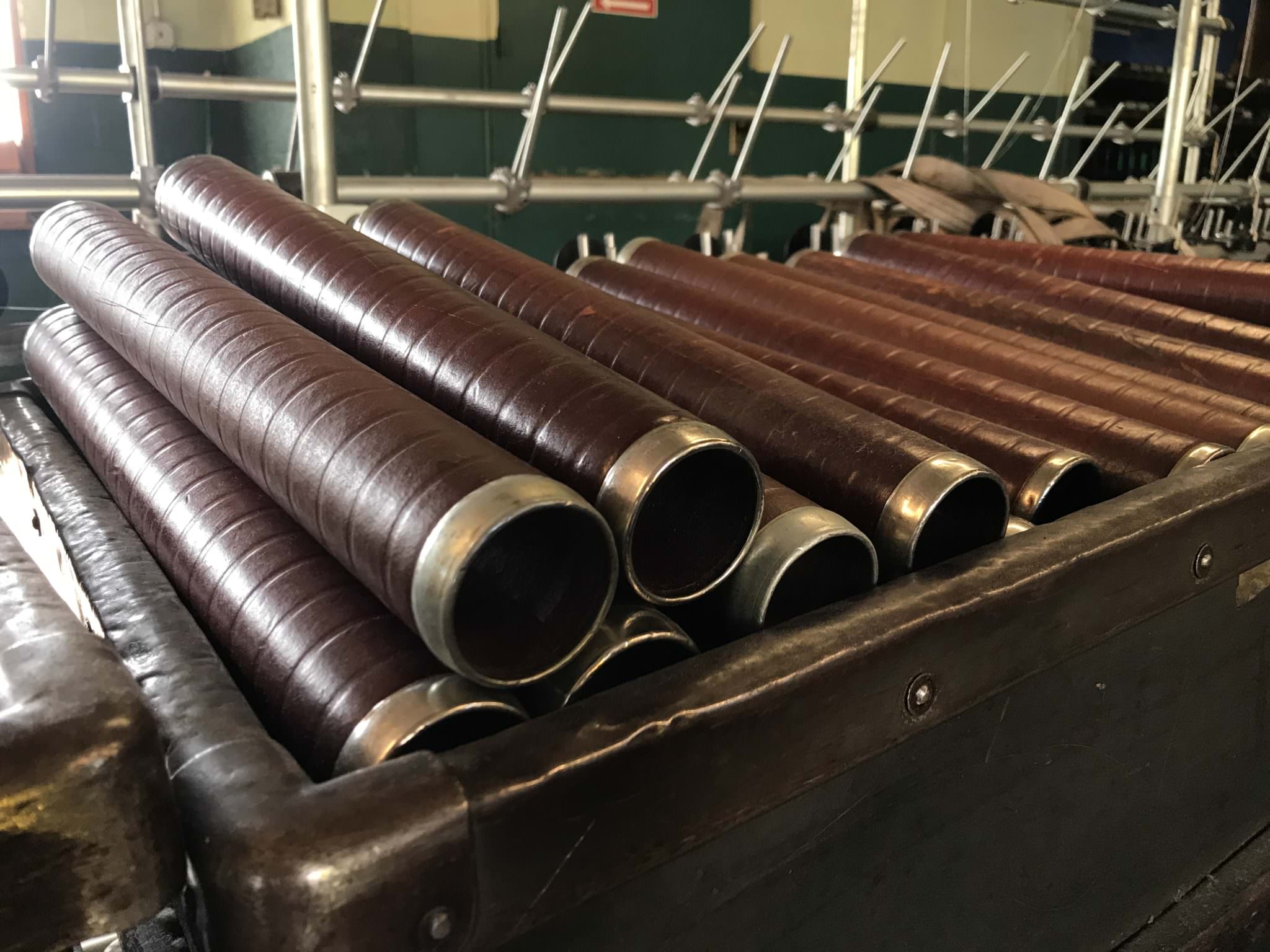 Vintage Textile Tubes Made in America Yarns