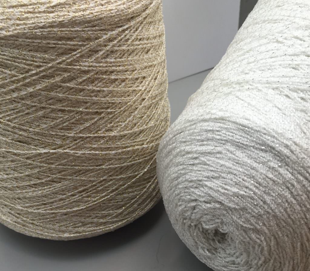 WOOL CREPE WITH METALLIC TWIST Made in America Yarns