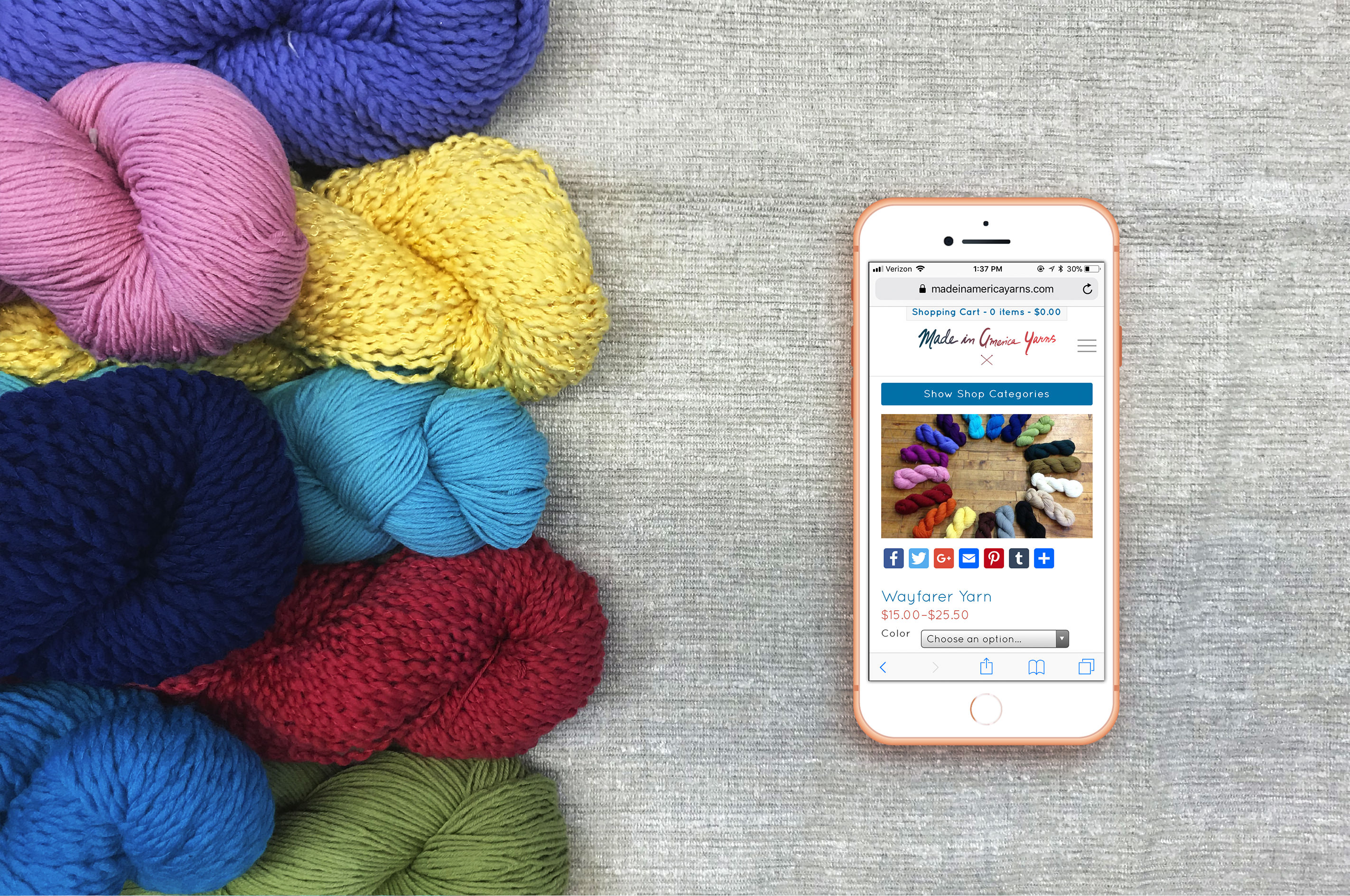 Website Update Made in America Yarns