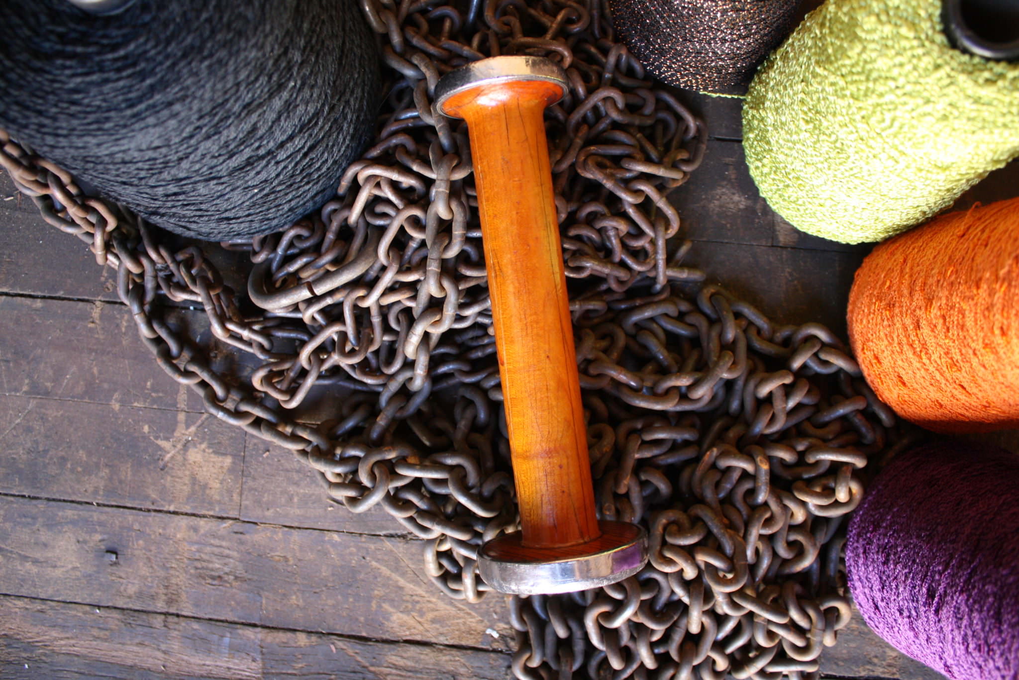 Free Vintage Textile Bobbin with Orders Over 50 Made in America Yarns