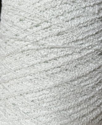 Cotton Boucle yarn (White)